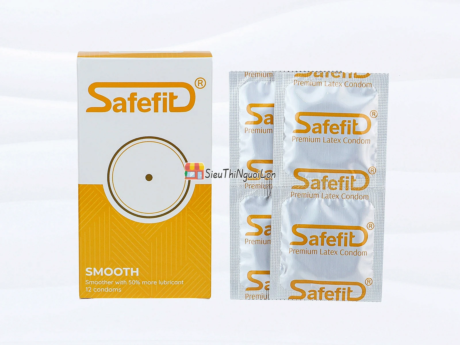 Bao cao su Safefit Smooth – bôi trơn nhiều hơn 50%, hộp 12