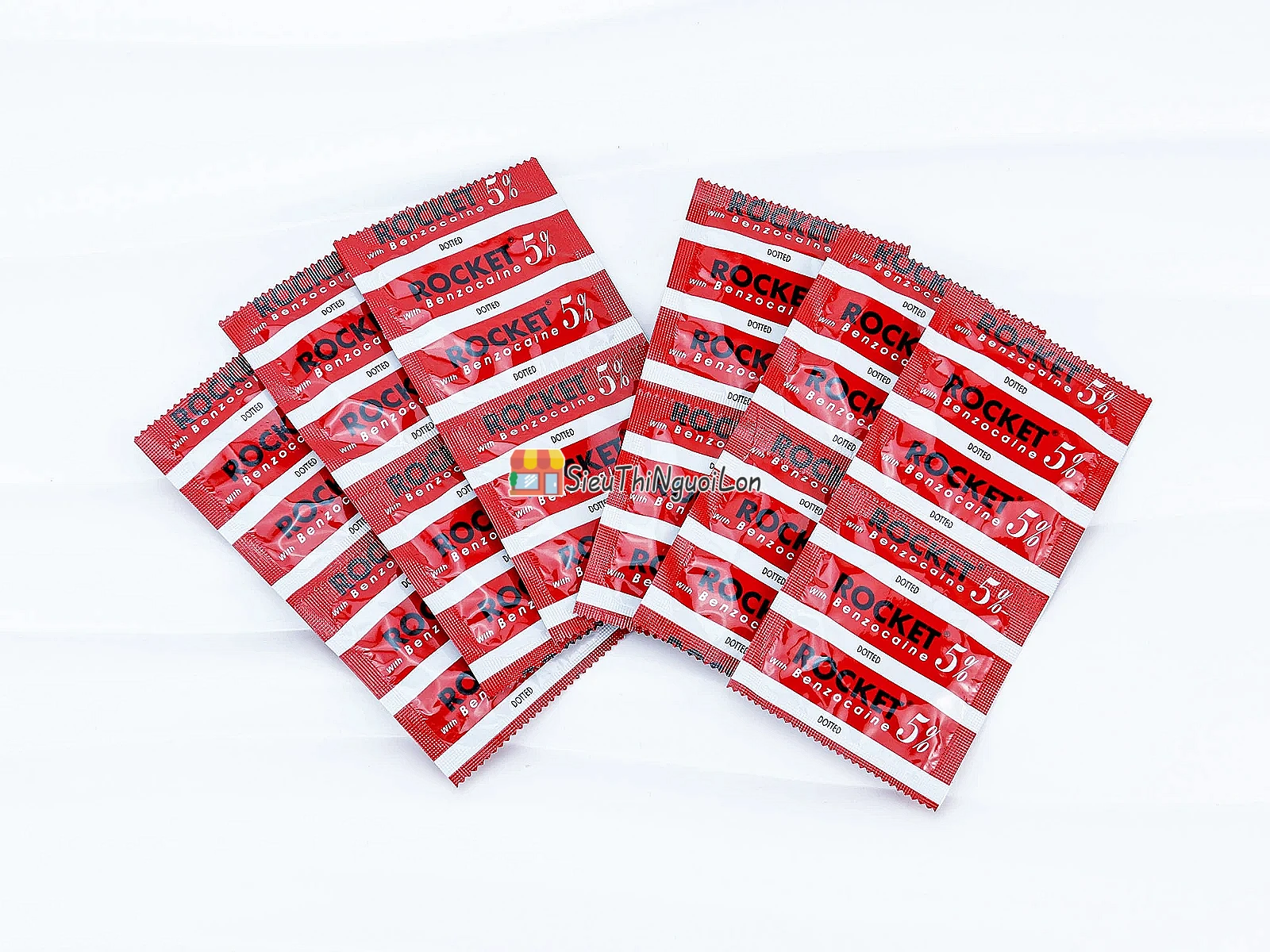 Bao cao su Rocket Benzocaine 5% – gai nổi, kéo dài lâu