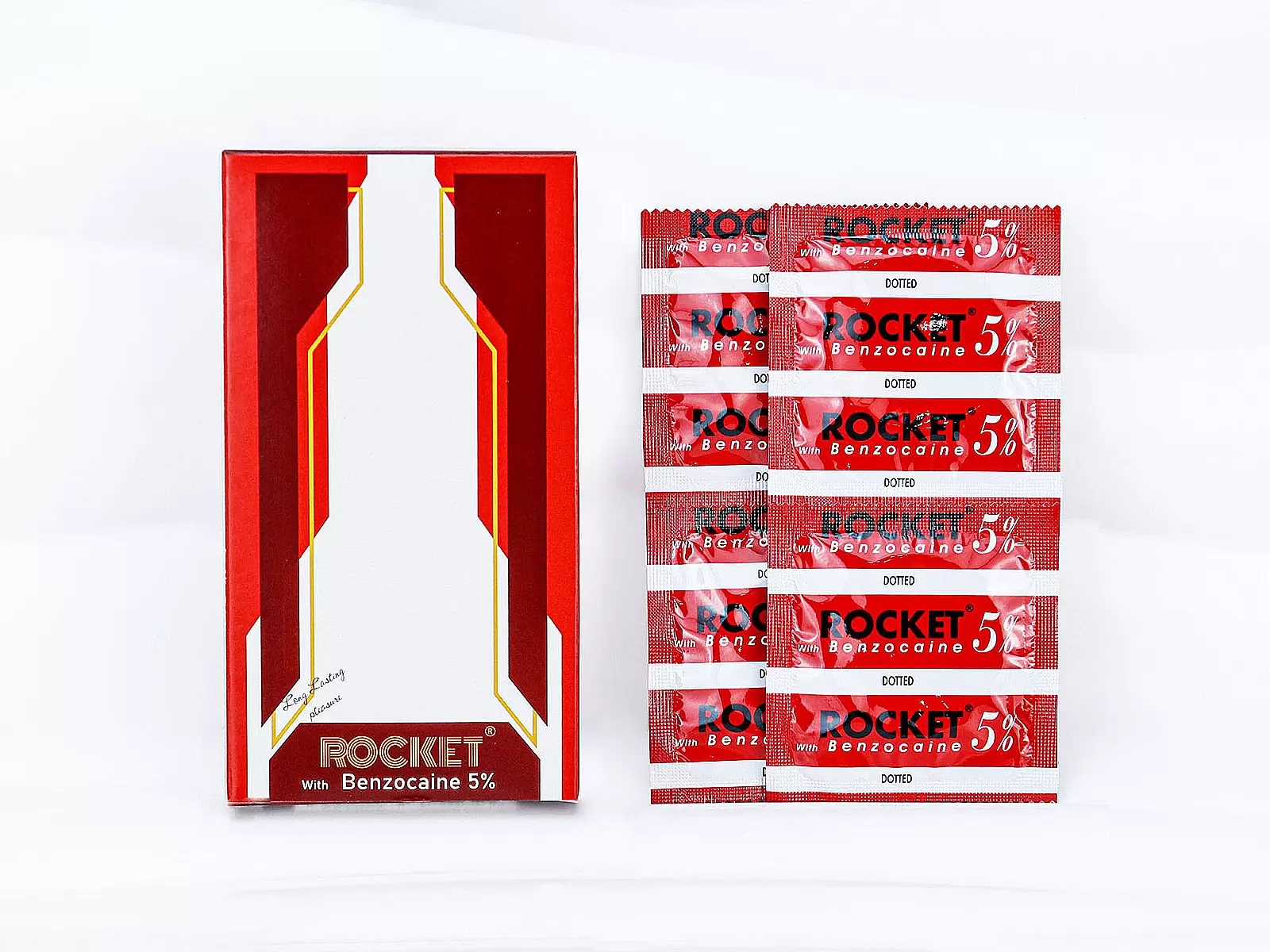 Bao cao su Rocket Benzocaine 5% – gai nổi kéo dài