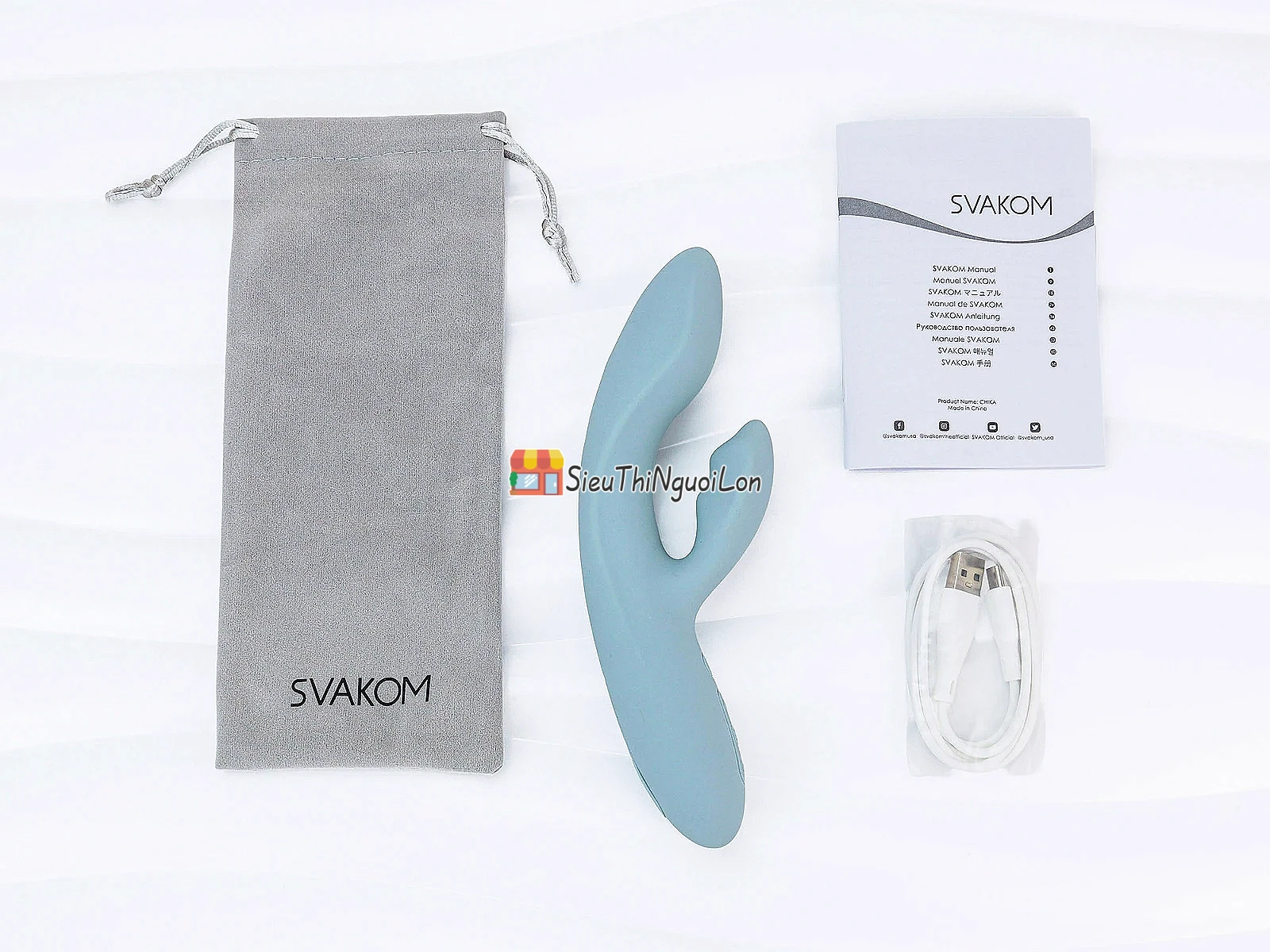Máy massage điểm G Svakom Chika – rung kép, phát nhiệt ấm