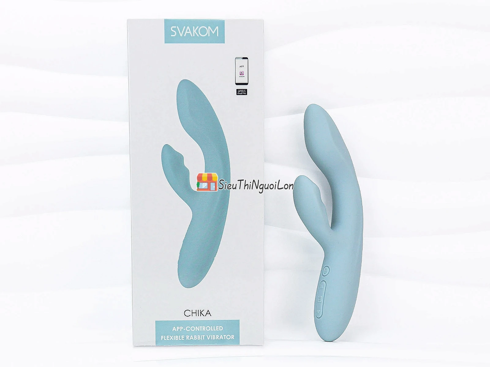 Máy massage điểm G Svakom Chika – rung kép, phát nhiệt ấm