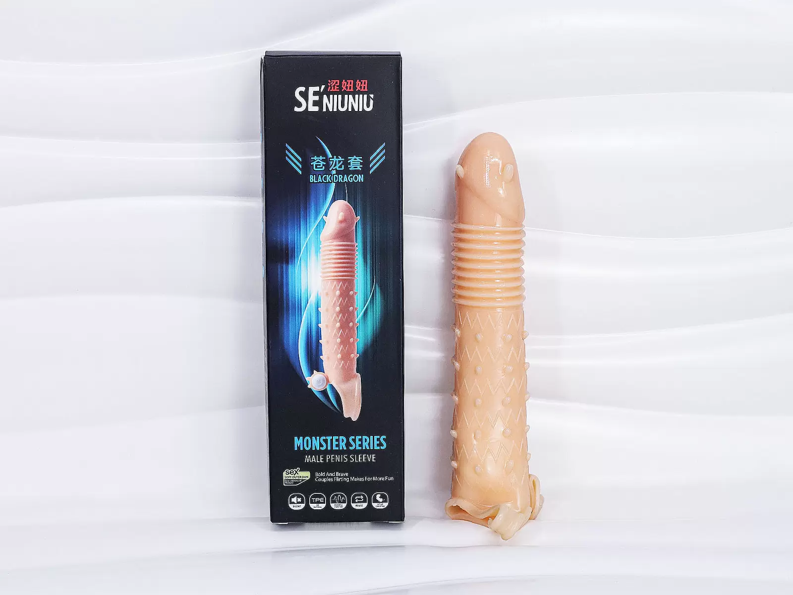 Bao đôn dên Seniuniu – silicon mềm gai nhiều size