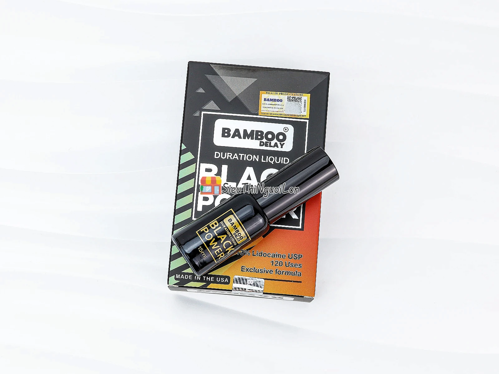 Xịt kéo dài Bamboo Black Power 15ml – 13% Lidocaine USP