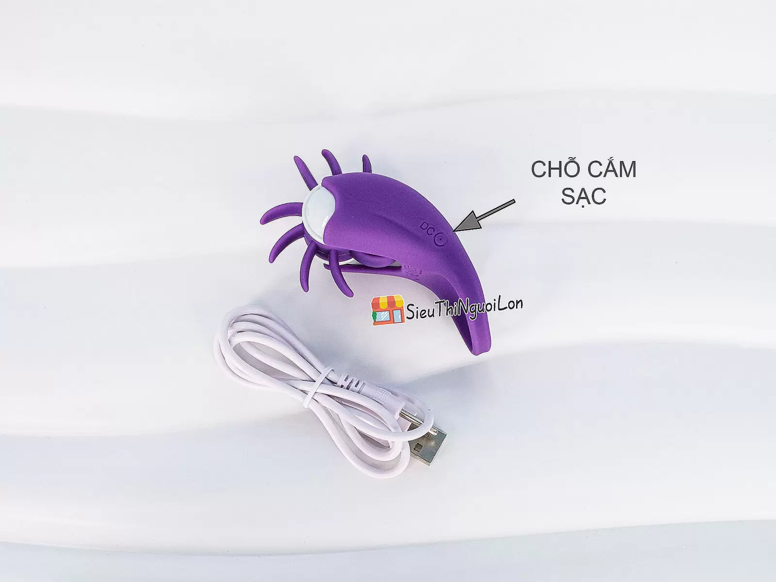 Vòng đeo lưỡi rung xoay kích thích CHI rung 10 chế độ