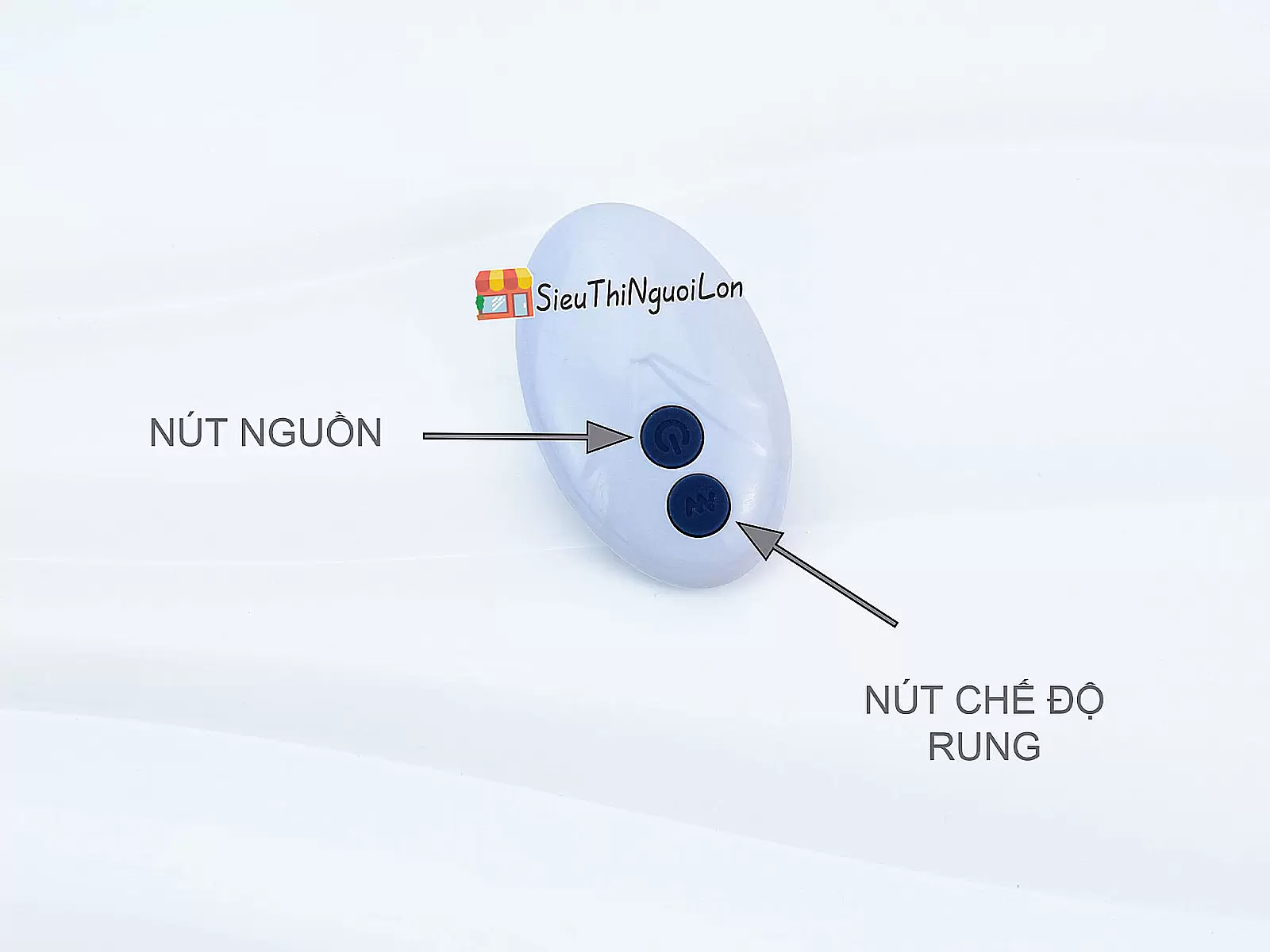 Vòng đeo dương vật Bicyclic Ring kèm điều khiển từ xa