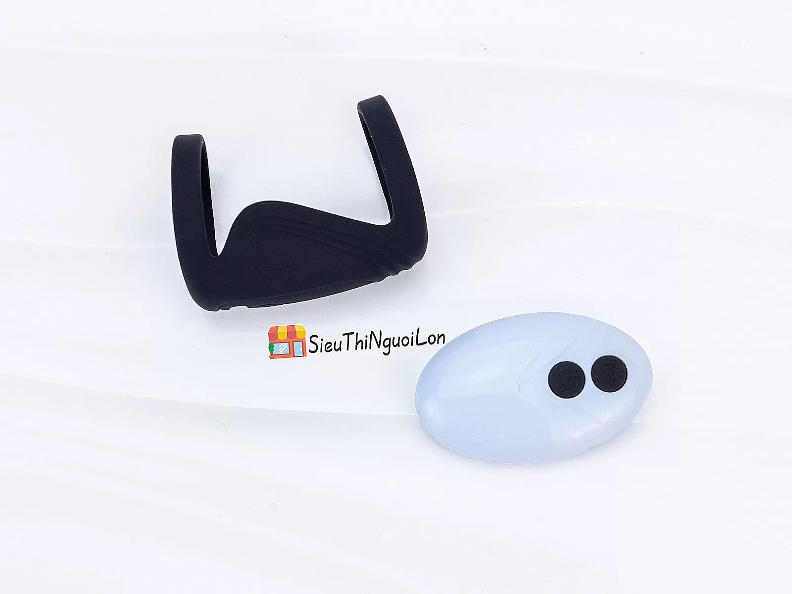 Vòng đeo dương vật Bicyclic Ring kèm remote điều khiển (không kèm cu giả)