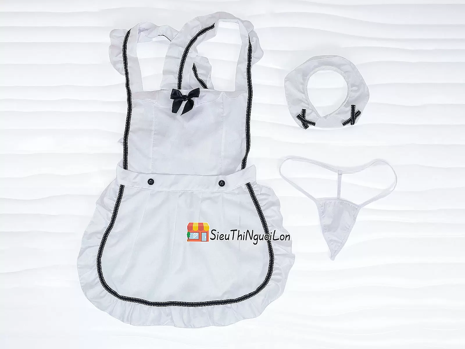 Bộ đồ chơi bạo dâm váy tạp dề quyến rũ