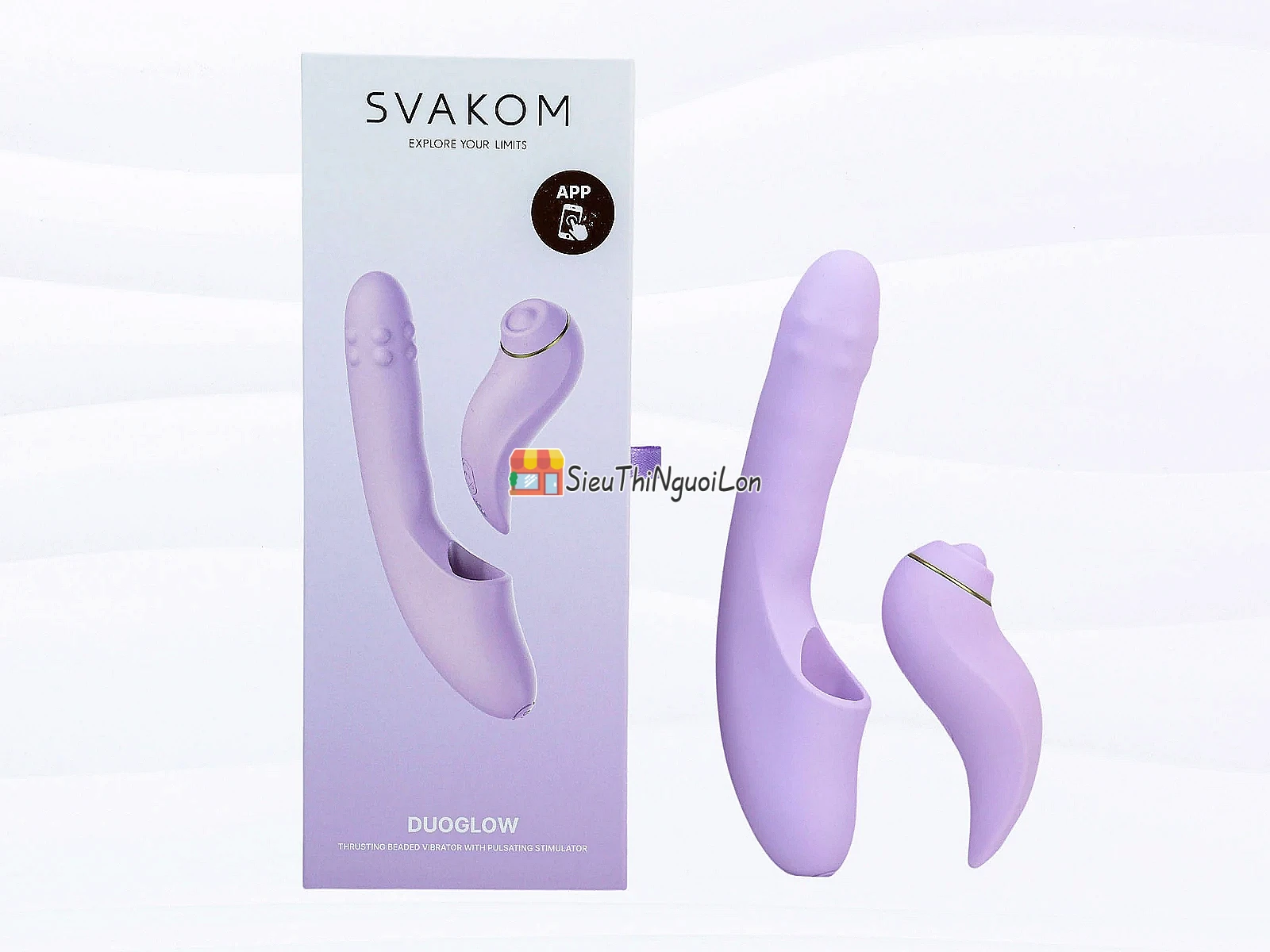 Máy massage Svakom Duoglow đa năng remote điều khiển qua App