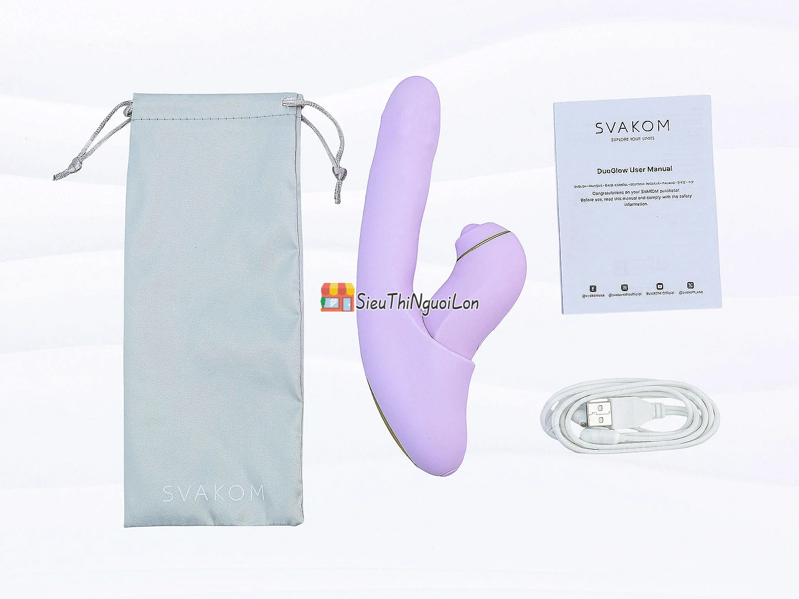 Máy massage Svakom Duoglow đa năng remote điều khiển qua App