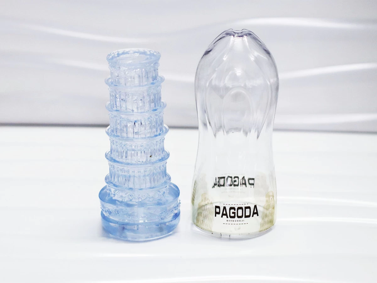 Cốc thủ dâm Pagoda trong suốt – silicon bướm giả