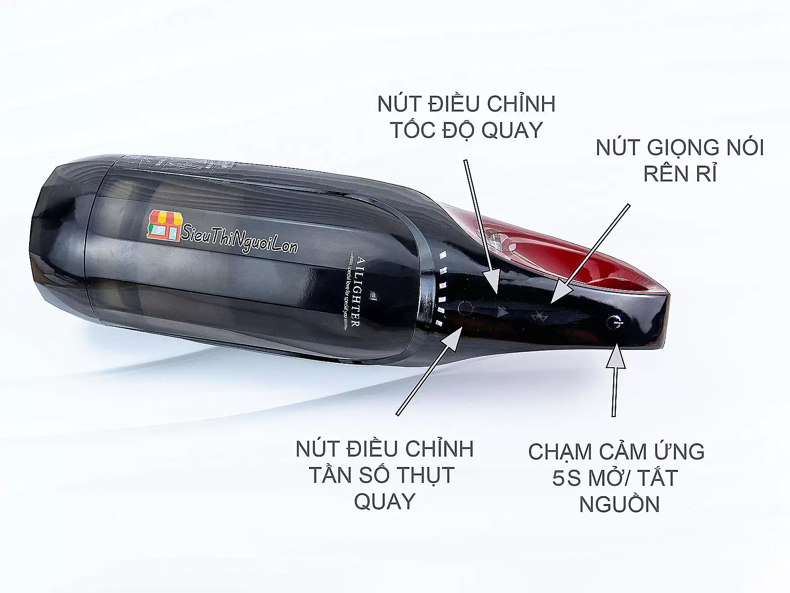 Âm đạo giả đa năng rung, xoay thụt tự động The King Ailighter