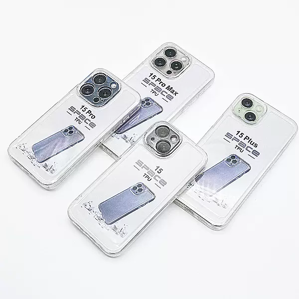 Ốp lưng TPU Space iPhone 15 Pro – trong suốt chống ố