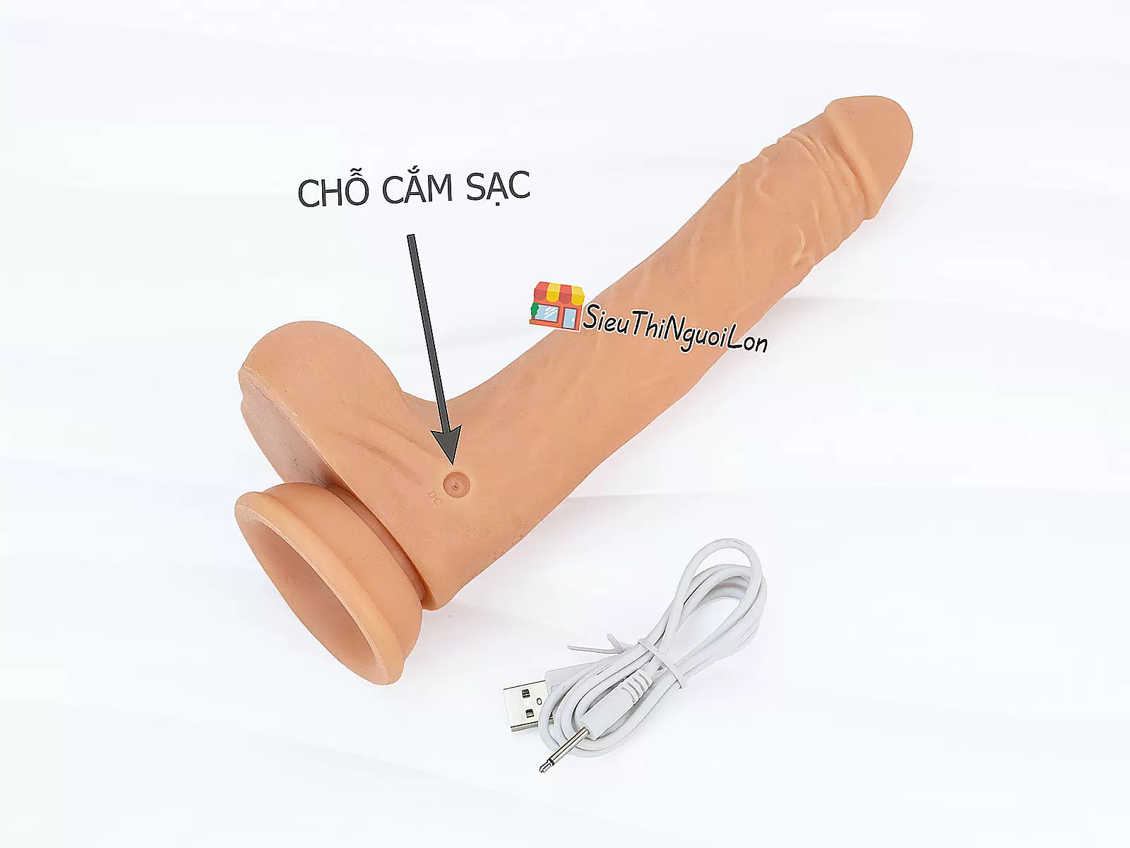 Cu giả có đế Knight Tornado rung thụt lắc