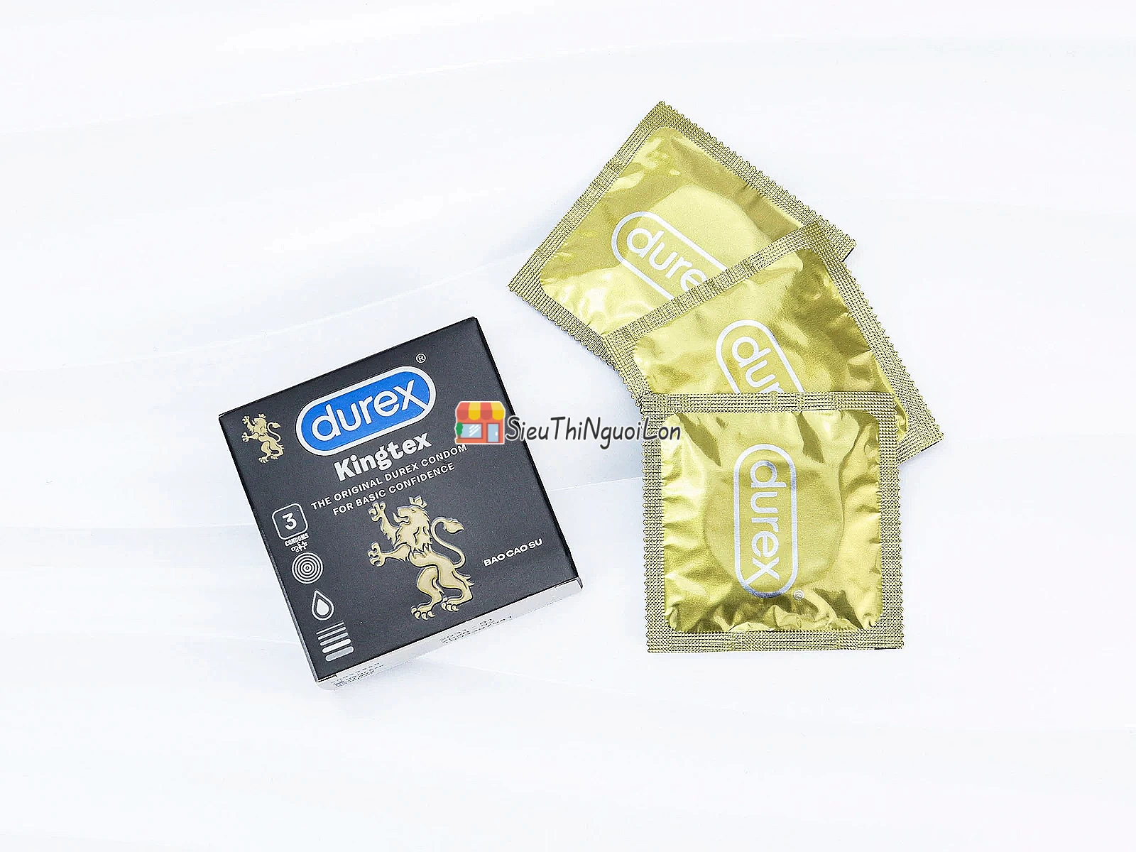 Bao cao su Durex Kingtex 3 bao ôm sát tự nhiên