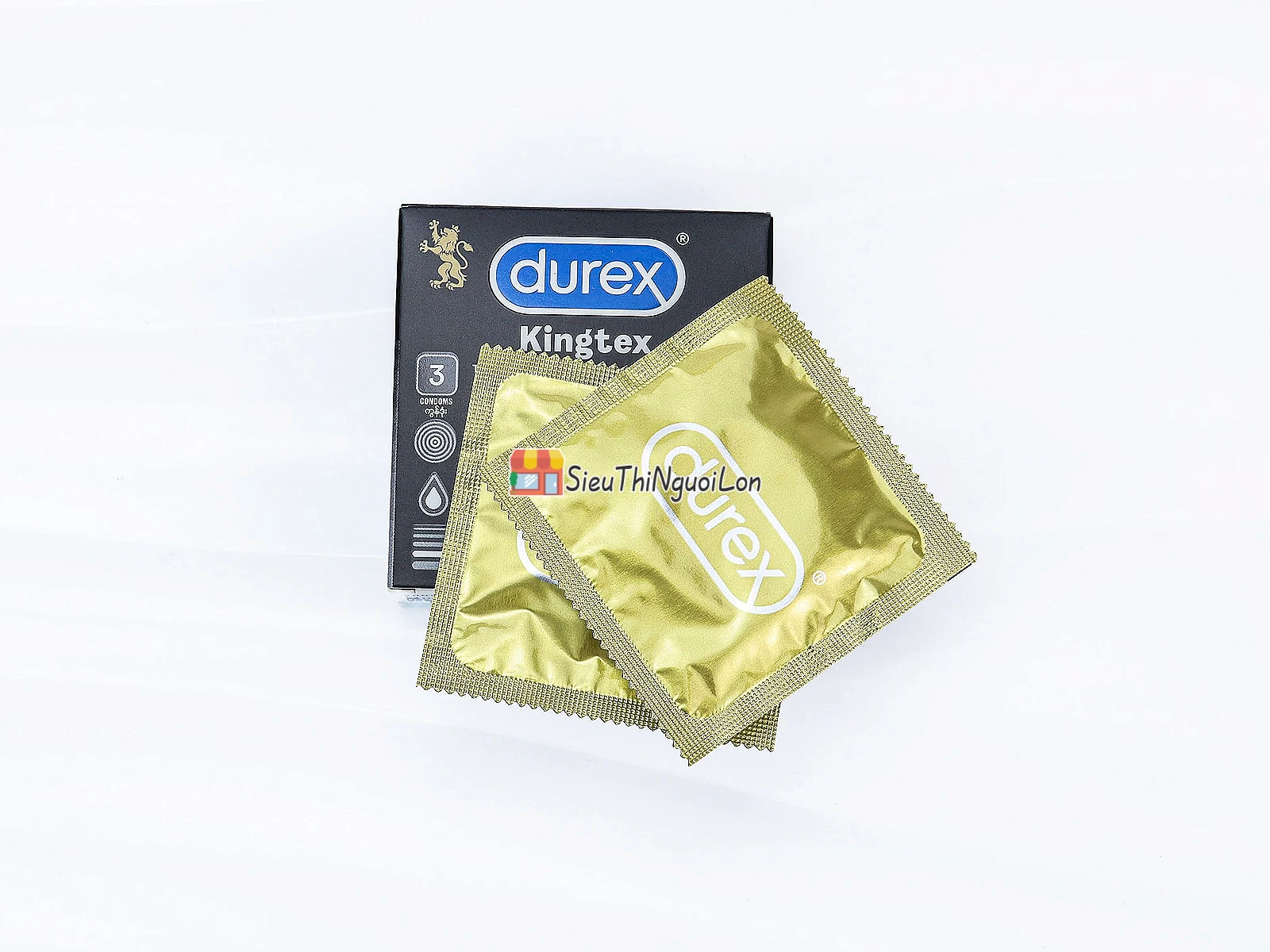 Bao cao su Durex Kingtex 3 bao ôm sát tự nhiên