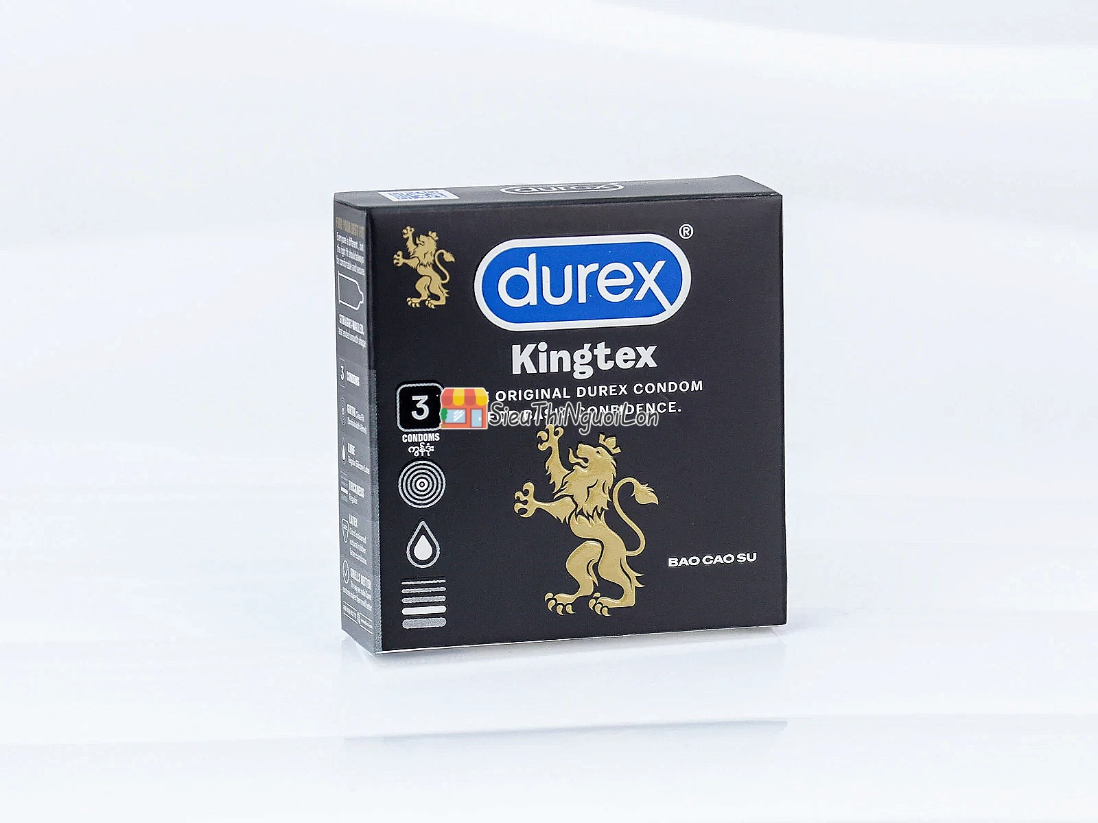 Bao cao su Durex Kingtex 3 bao ôm sát tự nhiên