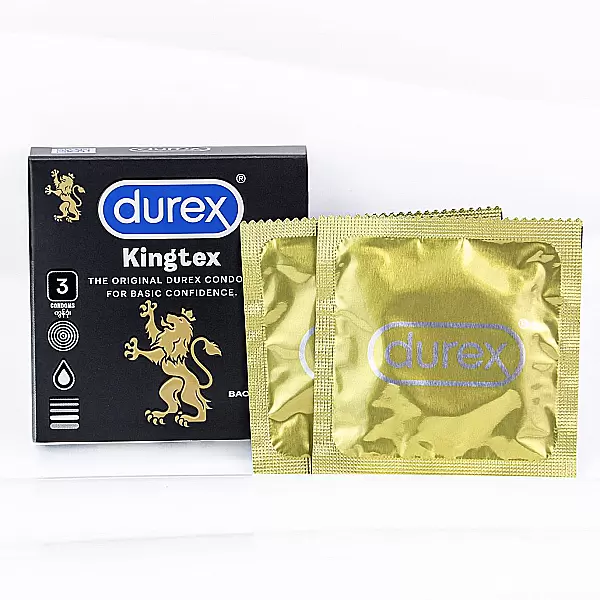 Bao cao su Durex Kingtex 3 bao – size nhỏ 49mm