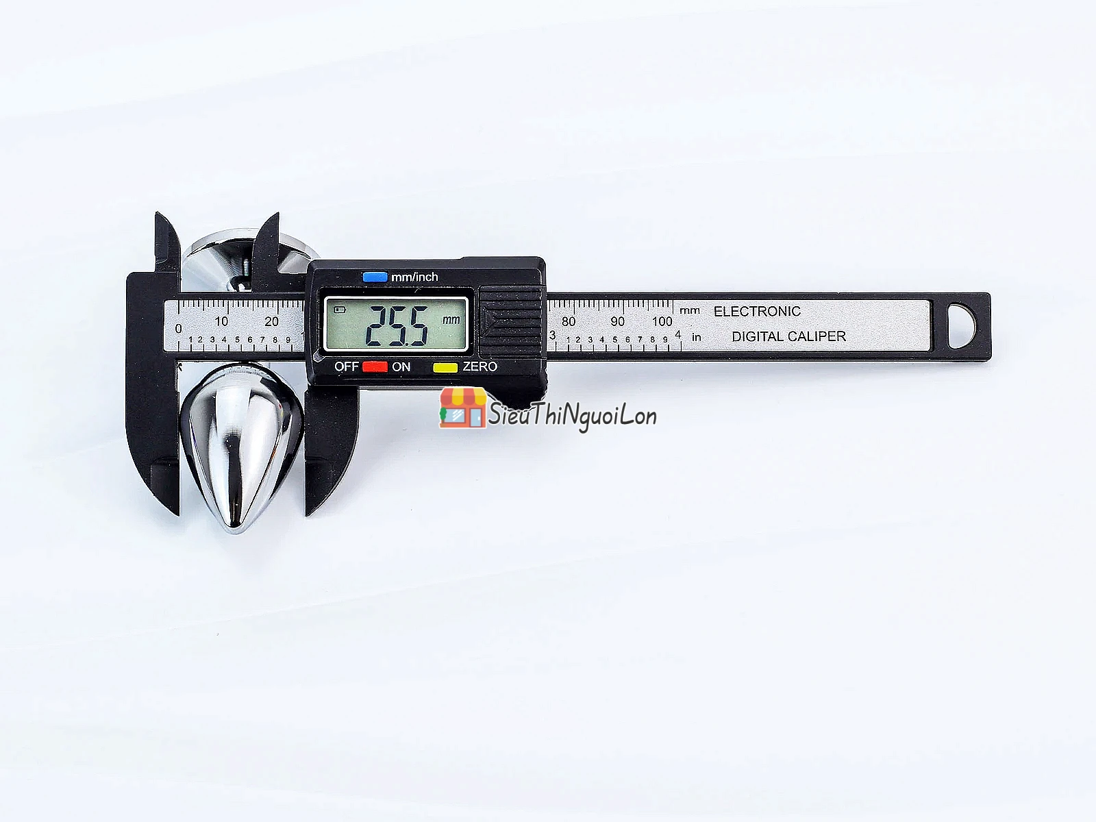 Kích hậu inox size 2.55cm – đế pha lê nhiều màu