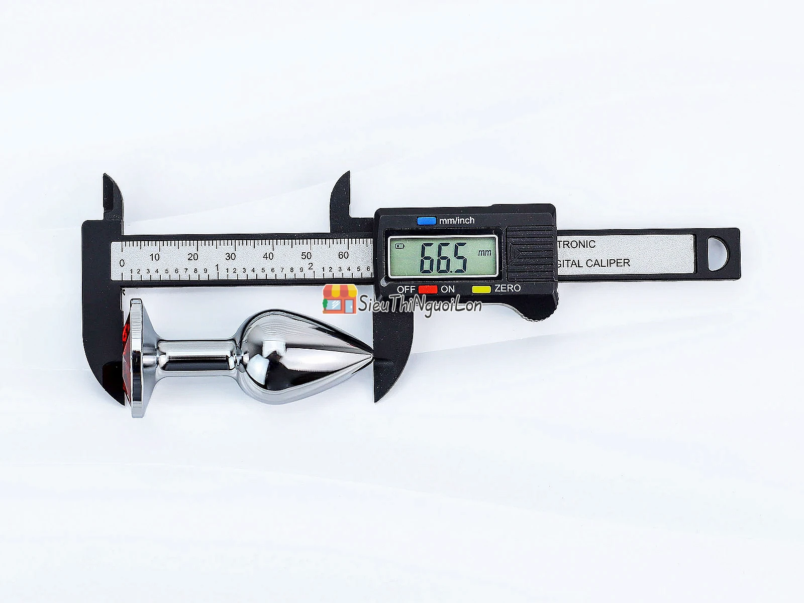 Kích hậu inox size 2.55cm – đế pha lê nhiều màu
