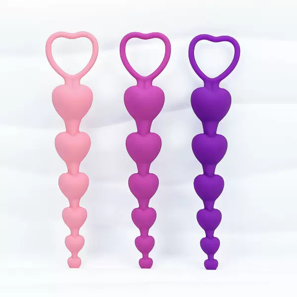 Đồ chơi kích hậu chuỗi hạt trái tim