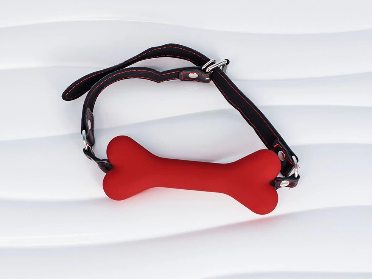 Khóa miệng BDSM khúc xương – silicon dành cho pet play