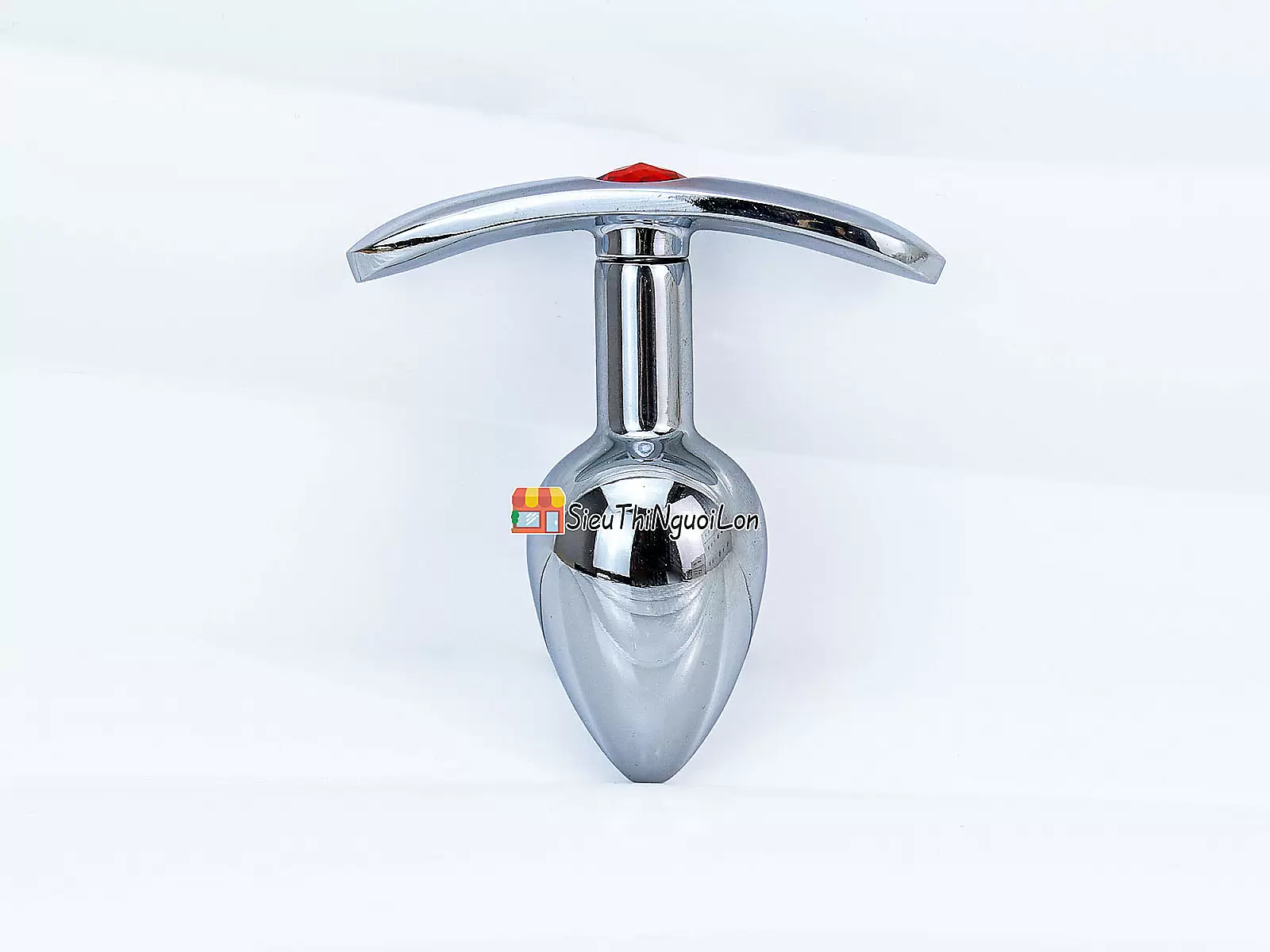 Dụng cụ kích thích hậu môn inox có tay cầm