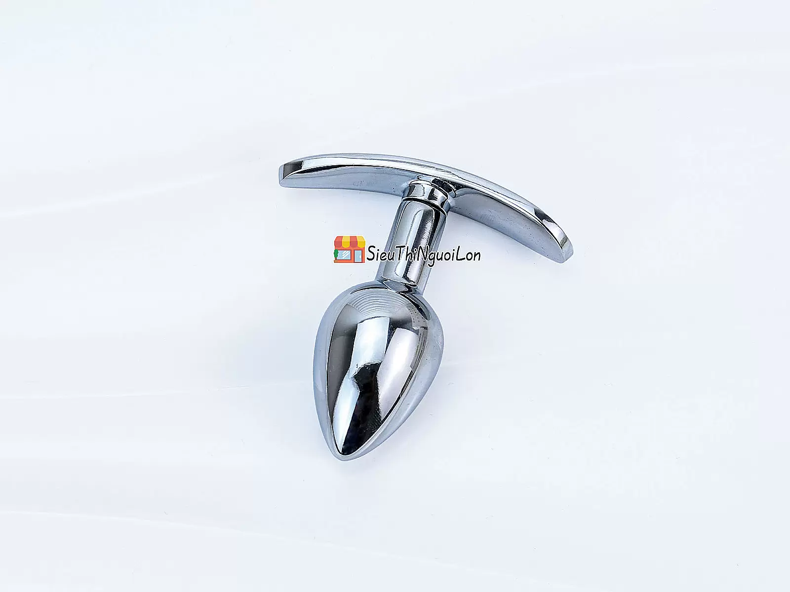 Dụng cụ kích thích hậu môn inox có tay cầm