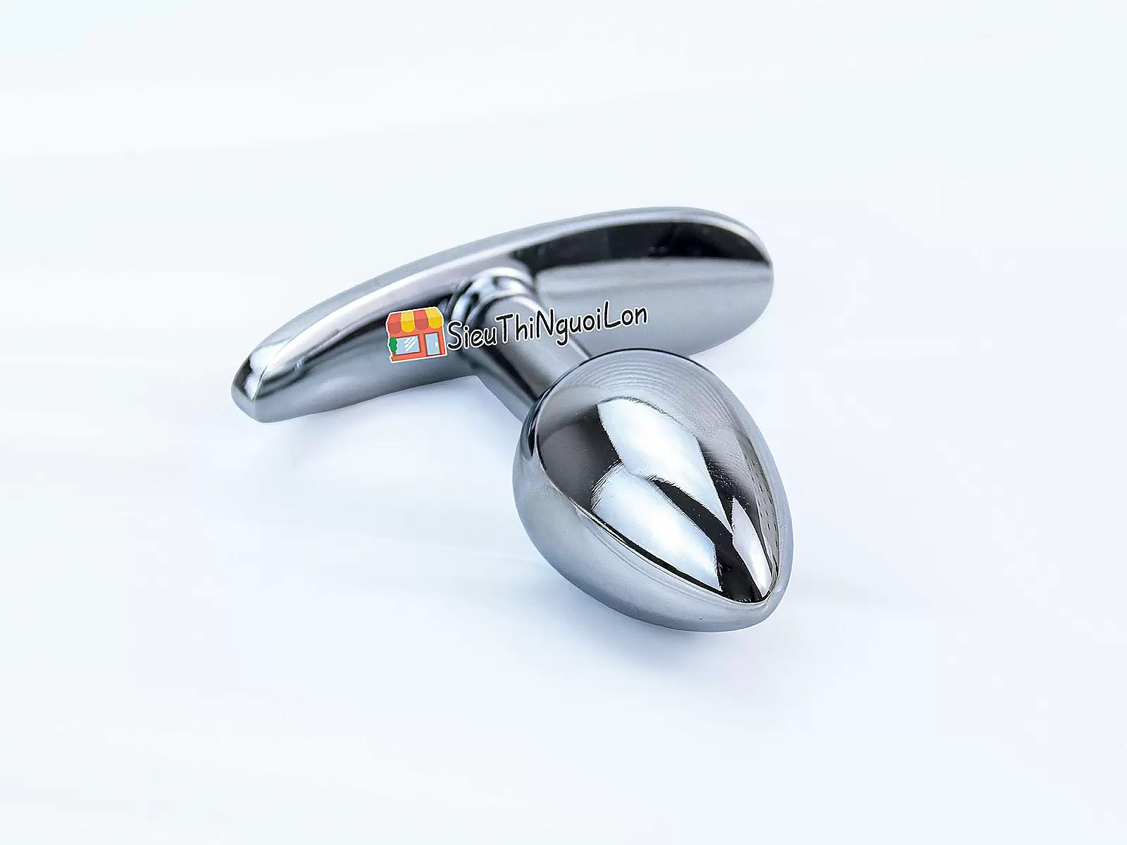 Dụng cụ kích thích hậu môn inox có tay cầm