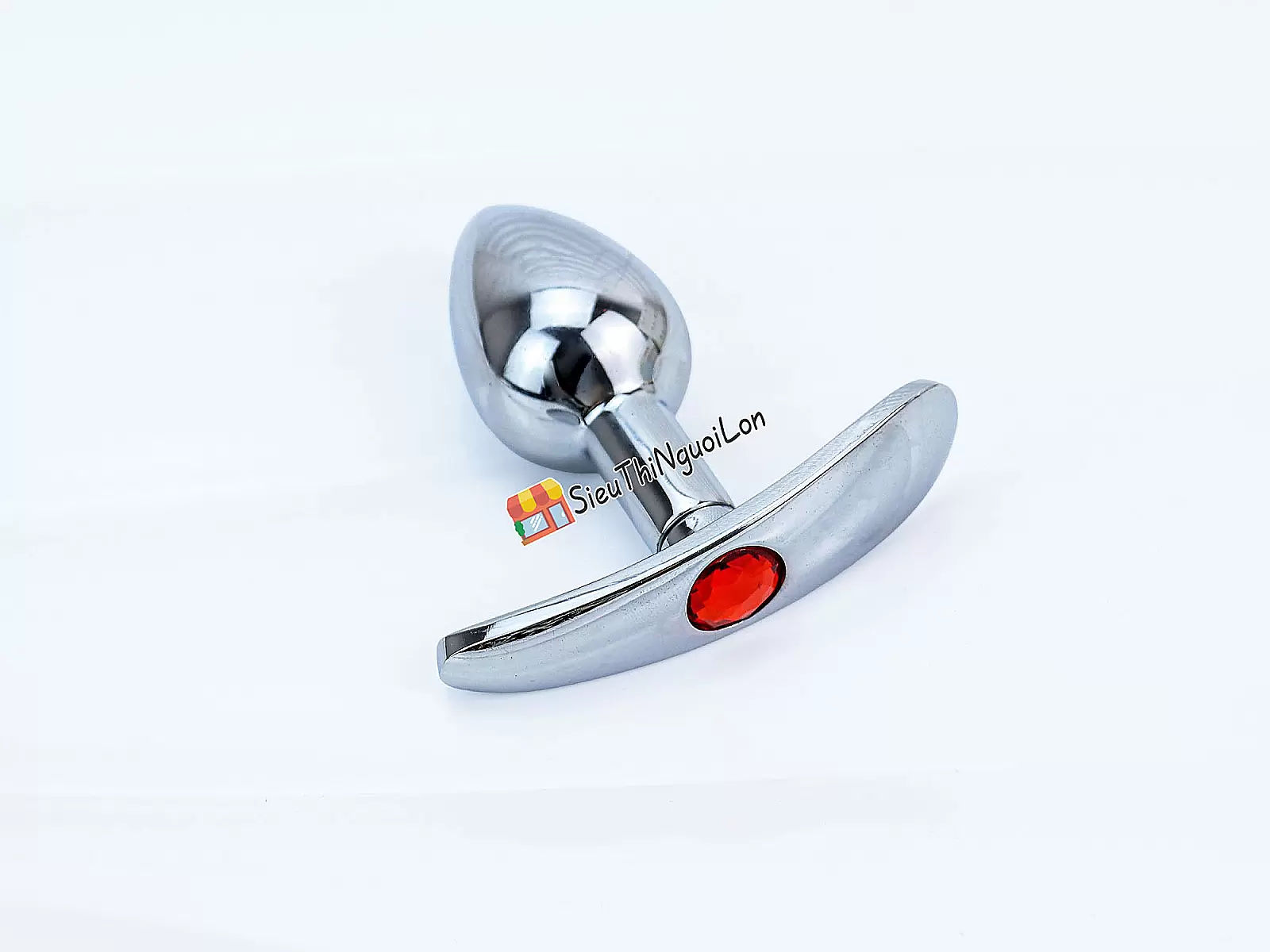 Dụng cụ kích thích hậu môn inox có tay cầm