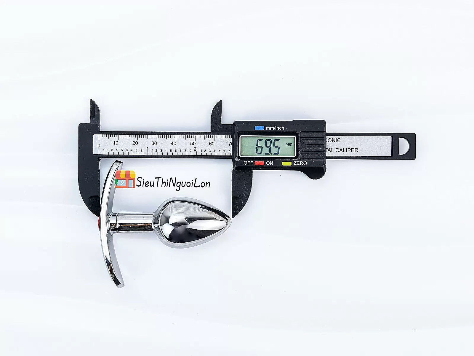 Dụng cụ kích thích hậu môn inox có tay cầm