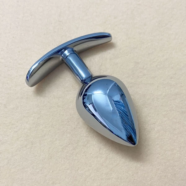 Dụng cụ kích thích hậu môn inox có tay cầm