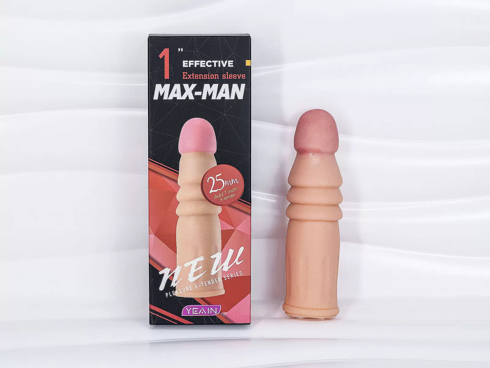 Bao đôn dên Max Man lò xo – silicon gân xoắn