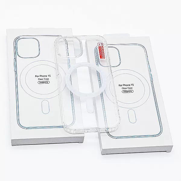 Ốp lưng Clear Case MagSafe iPhone 15 – trong suốt