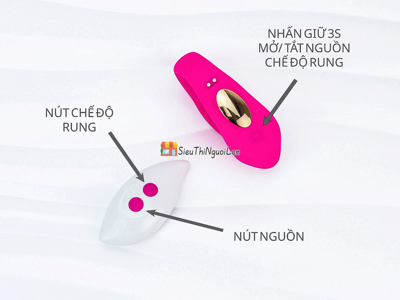 Trứng massage hai đầu Enjoy có remote điều khiển