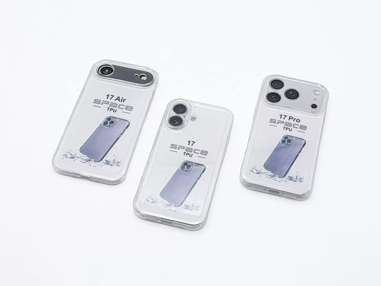 Ốp lưng TPU Space iPhone 17 Pro – trong suốt mỏng