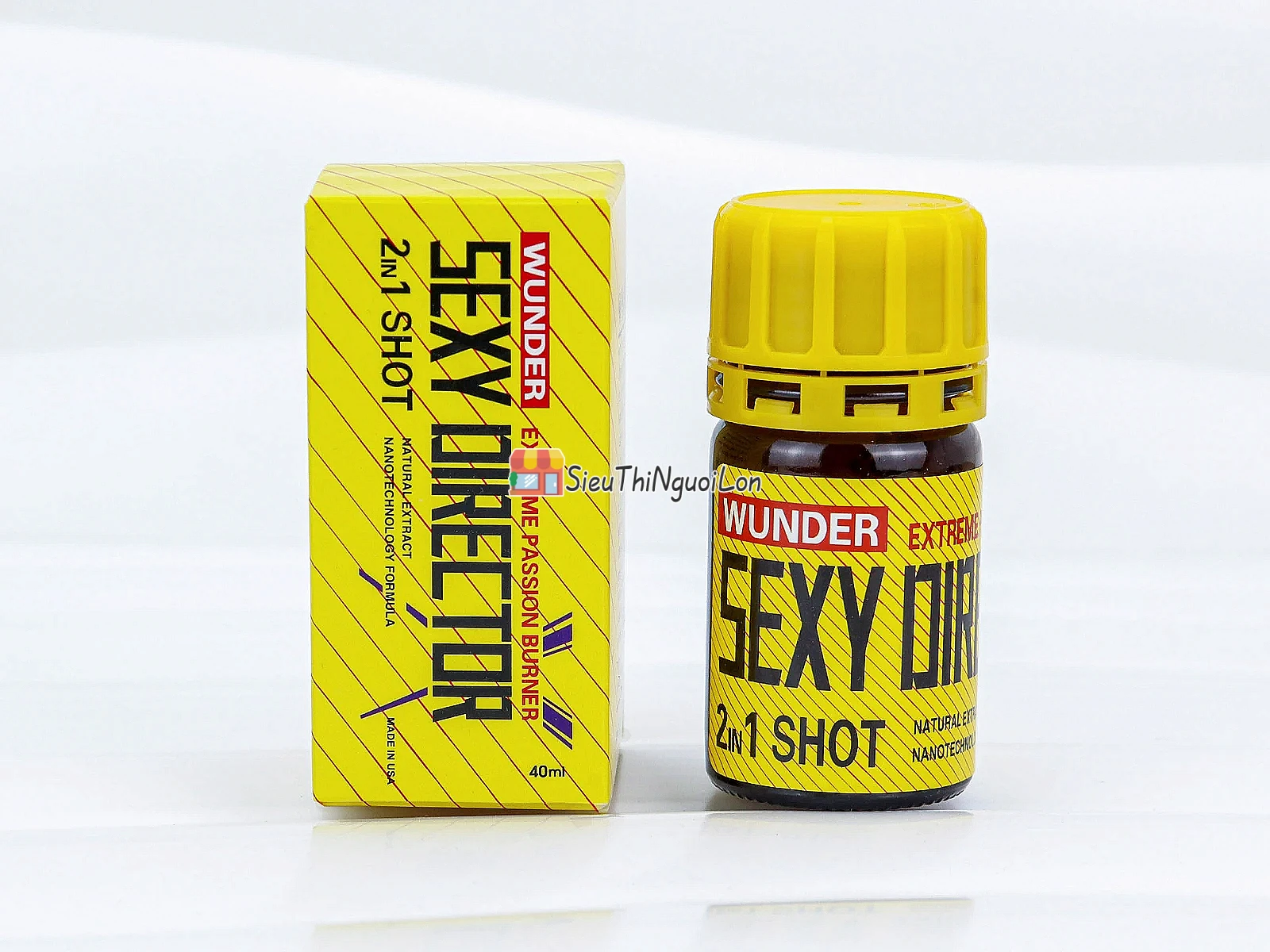 Chai hít Wunder Sexy Director 40ml – công thức 2in1 Shot
