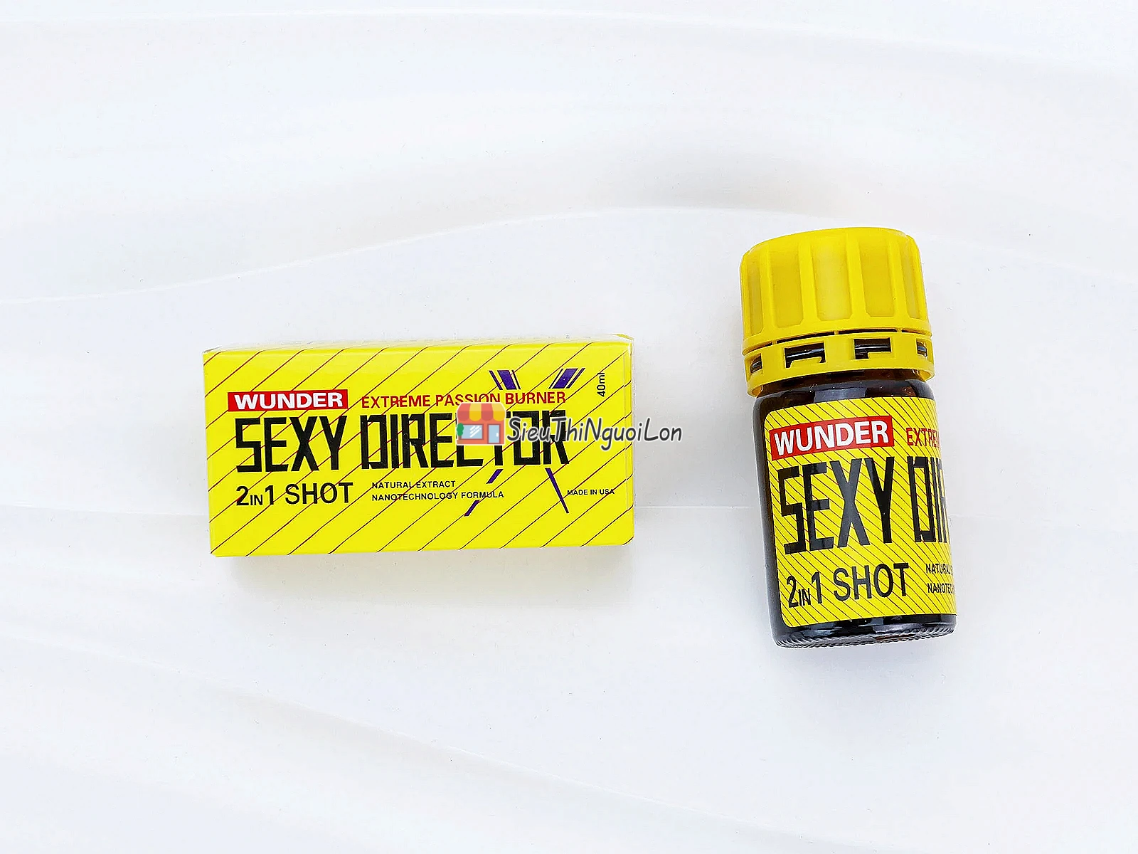 Chai hít Wunder Sexy Director 40ml – công thức 2in1 Shot