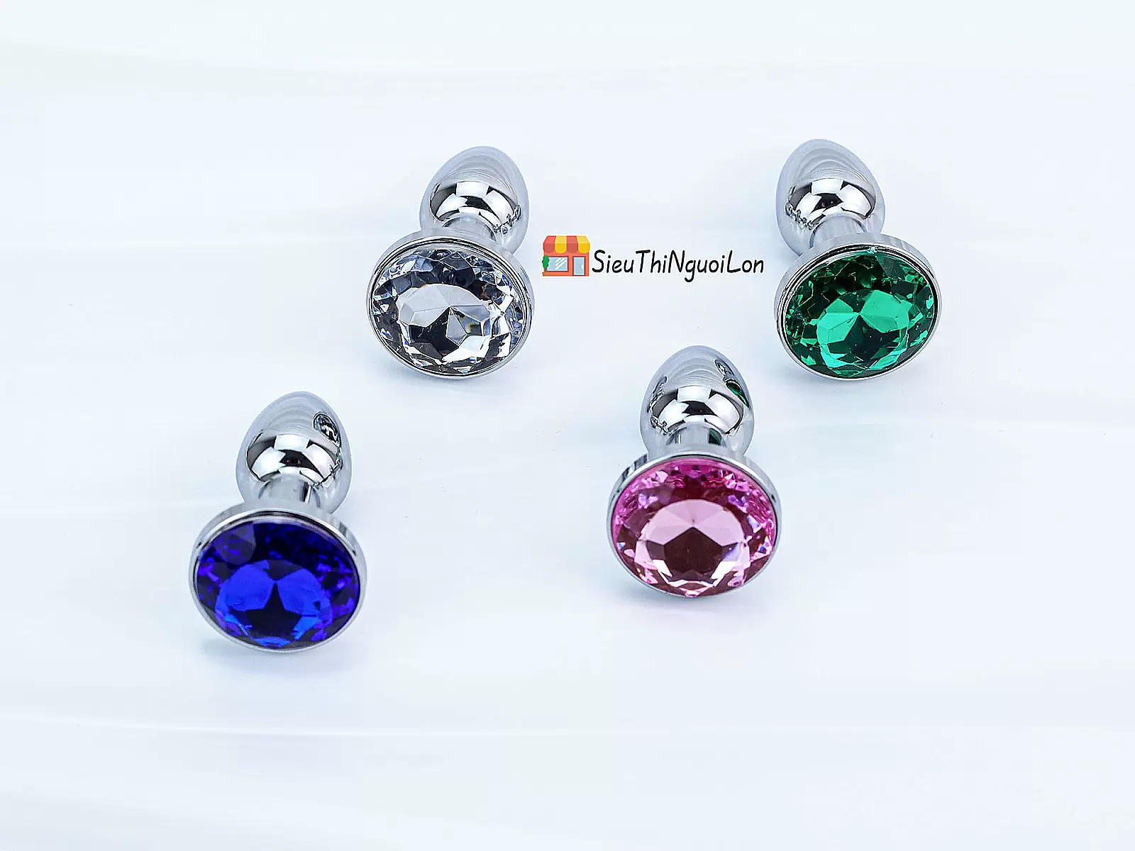 Sextoy kích hậu Inox mini có đế nhiều màu sắc