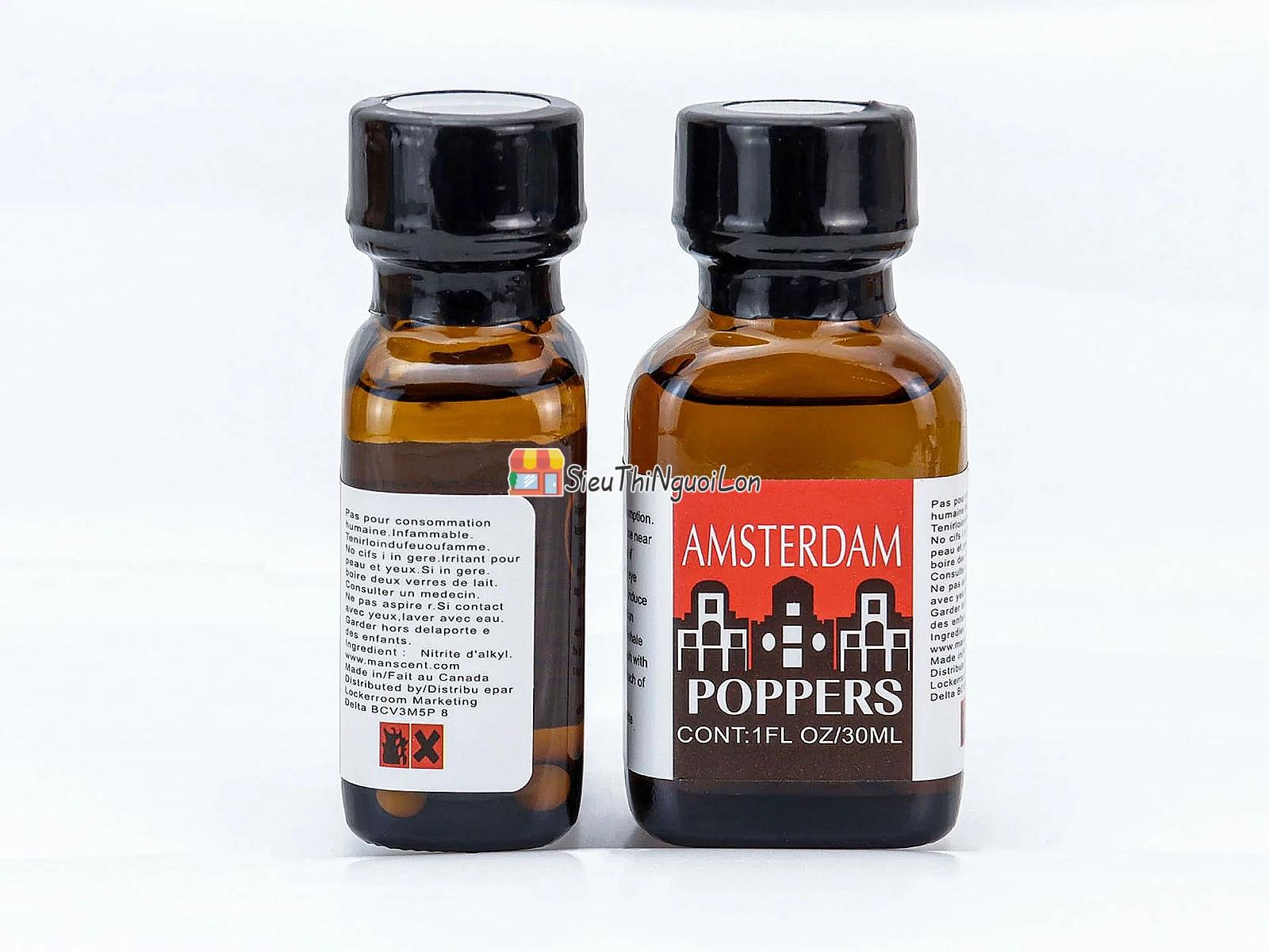 Chai hít Amsterdam 30ml – Gold Label, tăng khoái cảm