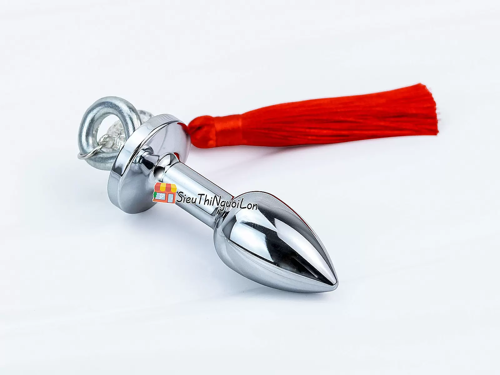 Đồ chơi kích hậu inox cao cấp kèm tua đỏ quyến rũ