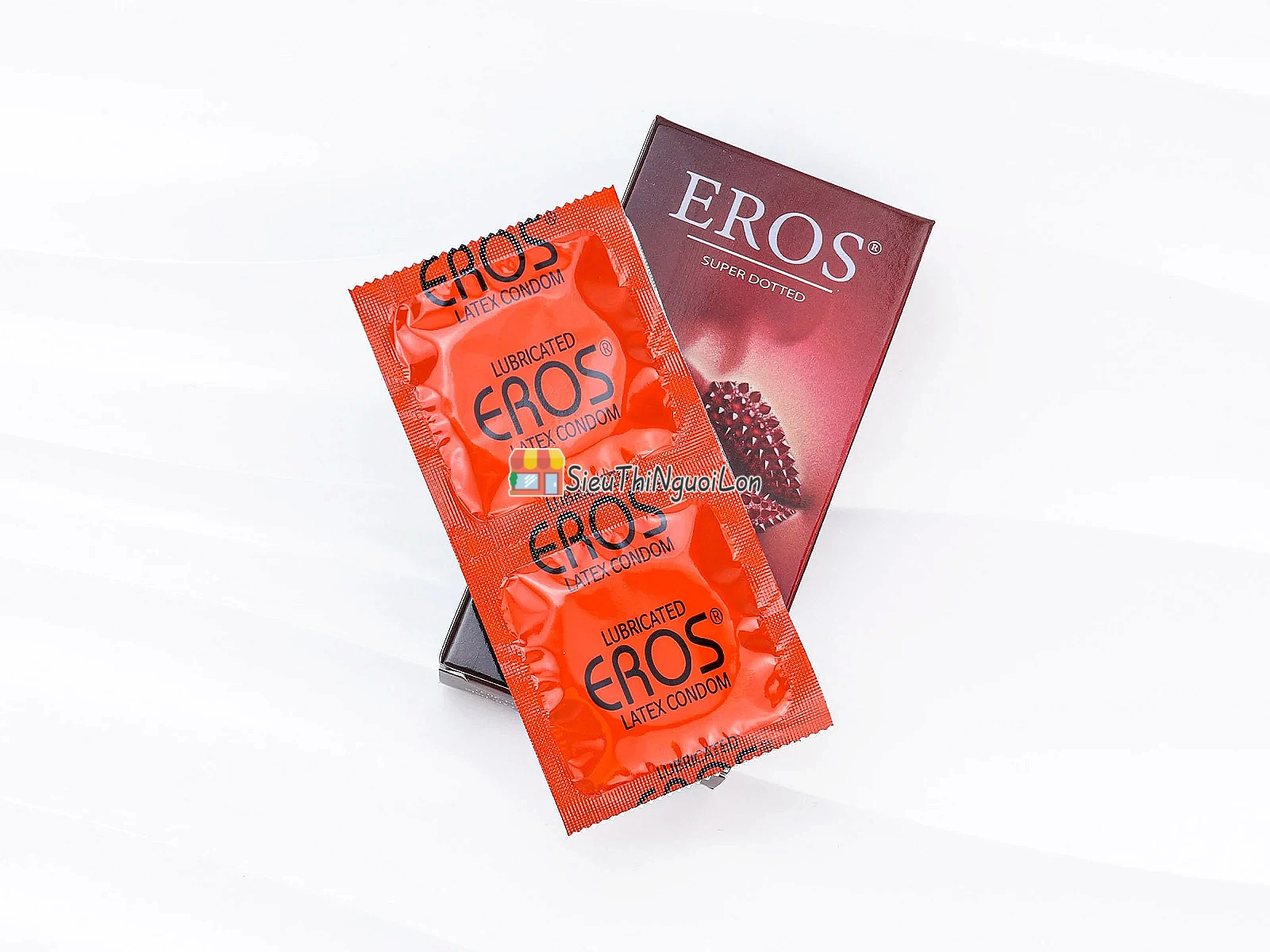 Bao cao su EROS Super Dotted tăng kích thích với kiểu dáng gai nổi độc đáo