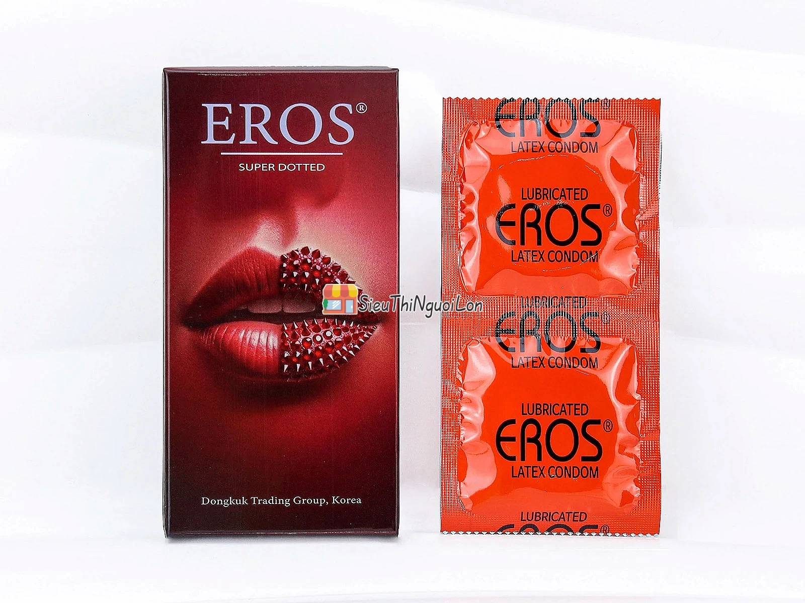 Bao cao su EROS Super Dotted – gai nổi siêu kích thích