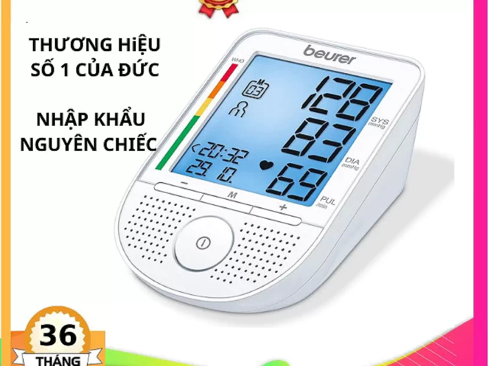 Máy đo huyết áp bắp tay Beurer – có giọng nói tiếng Việt