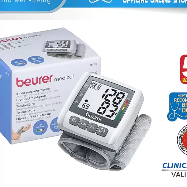 Máy đo huyết áp cổ tay Beurer BC30 – nhỏ gọn chính xác