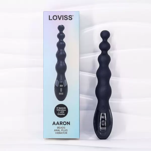 Máy massage kích hậu Loviss Aaron Beads Anal Plug rung kích thích cực đã