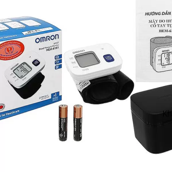 Máy đo huyết áp cổ tay Omron HEM-6161 – nhỏ gọn Nhật
