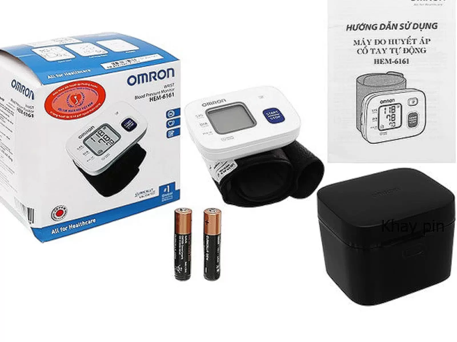 Máy đo huyết áp cổ tay Omron HEM-6161 – nhỏ gọn Nhật