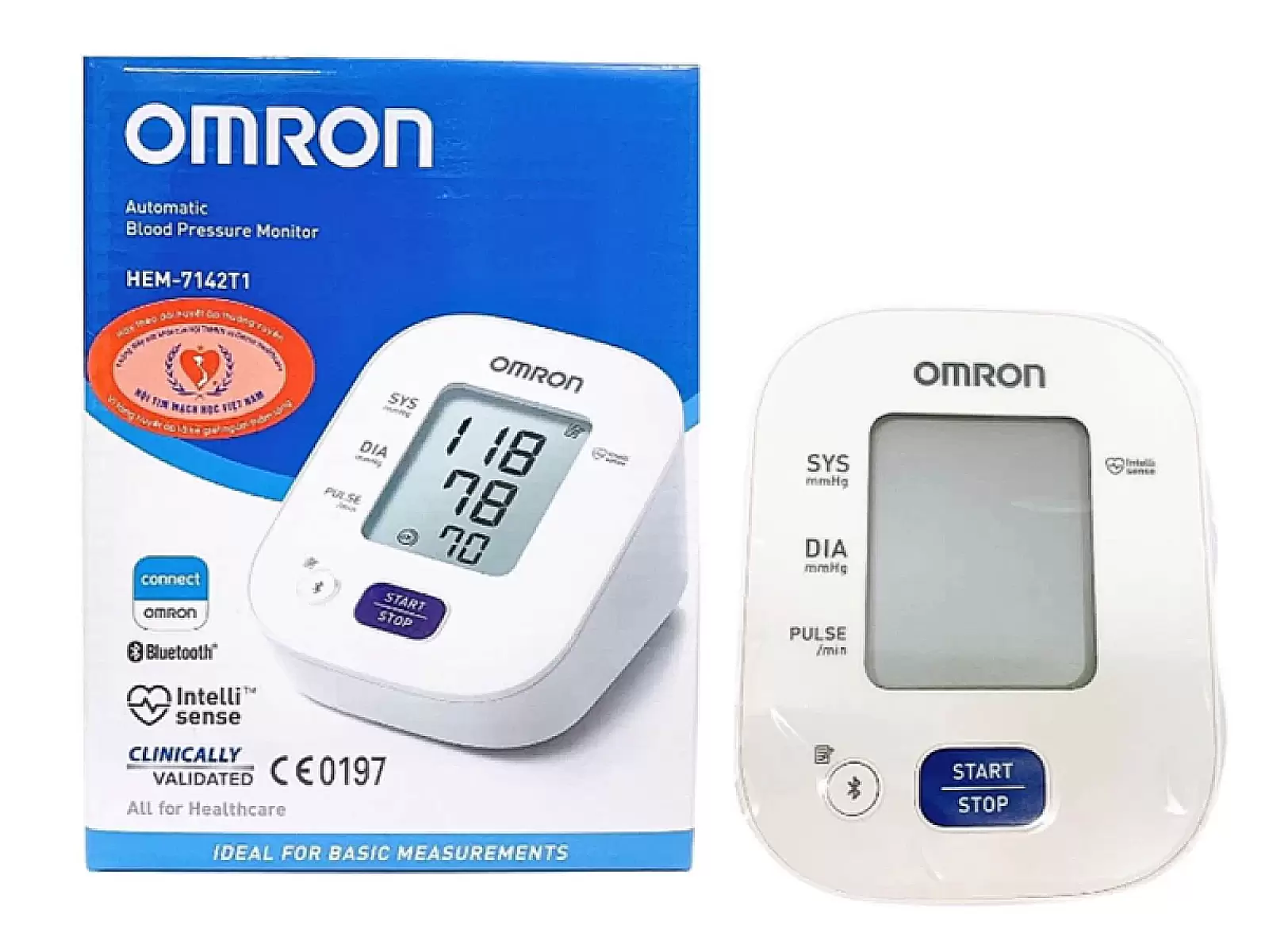 Máy đo huyết áp bắp tay Omron HEM-7142T2 – Bluetooth