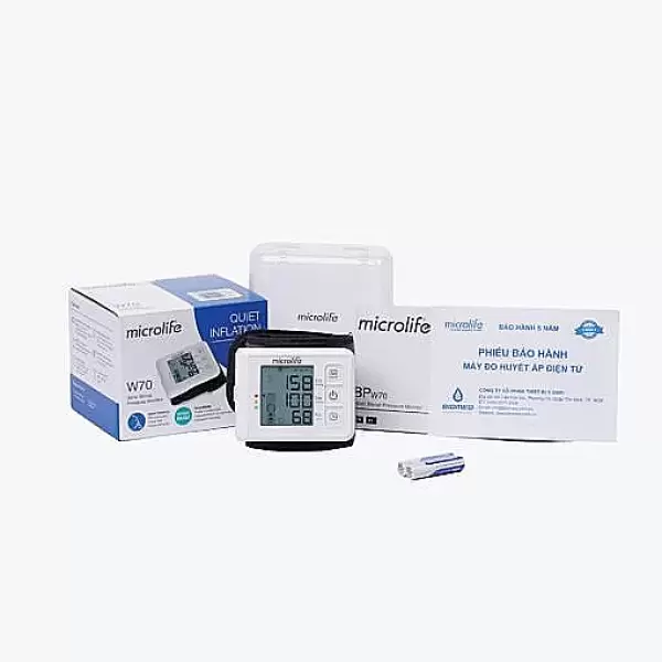 Máy đo huyết áp cổ tay Microlife W2 Slim – mỏng nhẹ