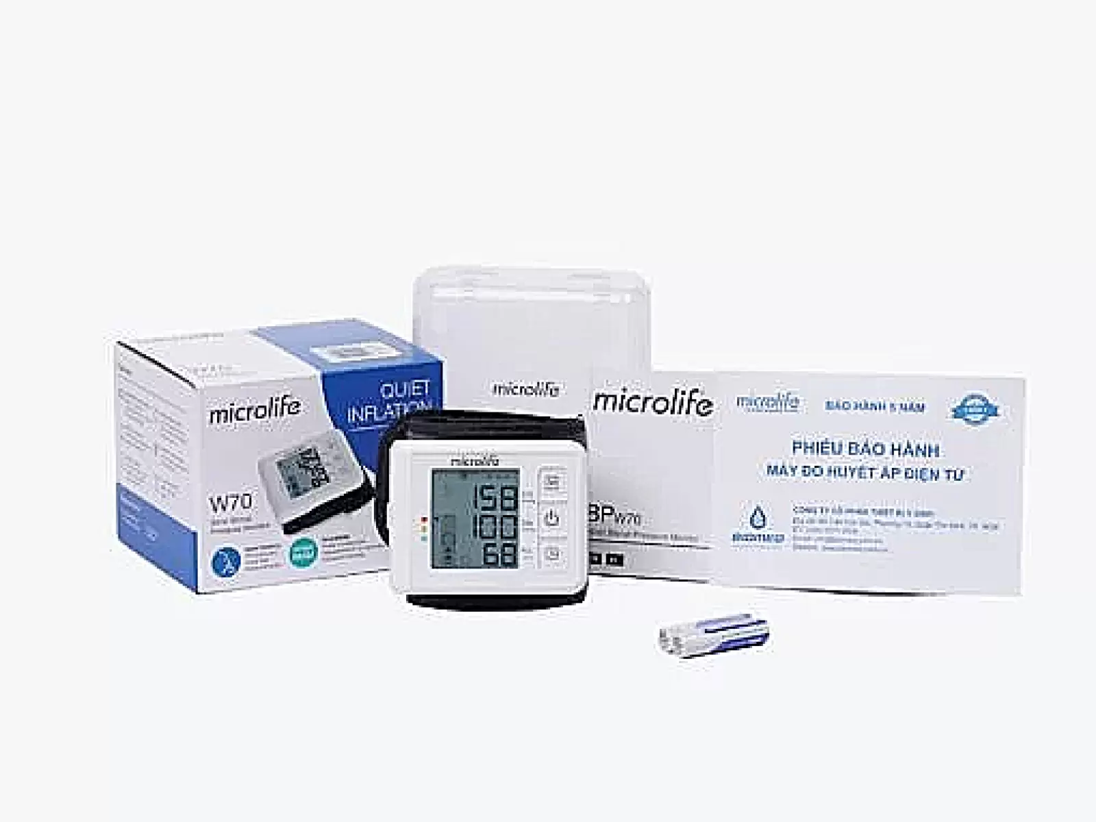 Máy đo huyết áp cổ tay Microlife W2 Slim – mỏng nhẹ